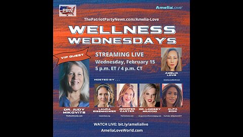 Wellness Wednesdays with Dr Judy Mikovits Alpa Soni Dr Lindsey Miuccio and Jennifer Carter