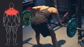 Wide Grip Barbell Row