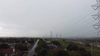 Drone View Storm approaching