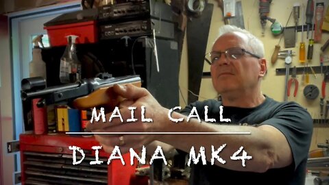 Mail Call with the Diana MK4 springer pellet pistol.177 made by Milbro in Scotland.