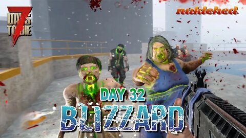 Blizzard: Day 32 | 7 Days to Die Alpha 19.2 Gameplay Series
