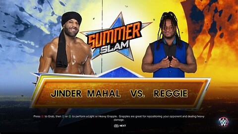 WWE 2k23 Jinder Mahal vs Reggie