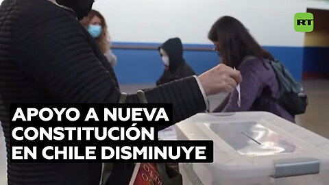 Cae a su nivel más bajo el apoyo a una nueva Constitución en Chile, a 3 meses de la votación