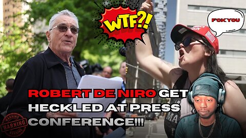 Robert De Niro gets heckled press conference!!!