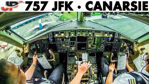 Piloting BOEING 757 into JFK Runway 13L | Cockpit Views