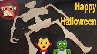 Laser-Cut Skeleton Halloween Decoration
