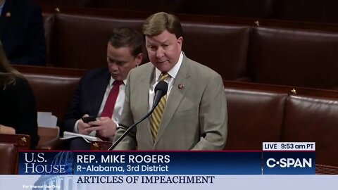 🔴👀🔴 Rogers speaks on House Floor in Support of President Trump