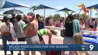 Tucson splash pads closed until April