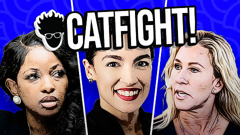 MTG "Fake Eyelashes" Comments Leads to Mean Girls CATFIGHT! AOC & Jasmine Crockett are HYPOCRITES!