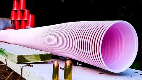 9mm VS .45 ACP - How Many Solo Cups to Stop a Bullet???