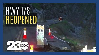Hwy 178, Kern River Canyon reopened after rockslide, road damage