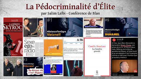 Conférence "La pédocriminalité d'élite" par Salim Laïbi