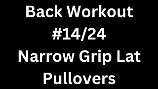 Back Workout 14/24