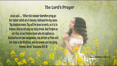1 MINUTE FOR GOD. The Lord's Prayer (SCRIPTURE)