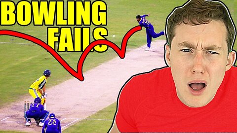AMERICAN REACTS TO BOWLING FAILS in CRICKET (hilarious...)