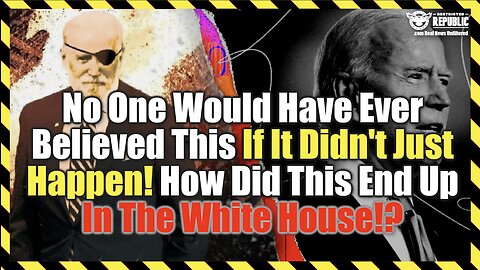 No One Would Have Ever Believed This If It Didn't Just Happen! How Did It End Up In The White House?