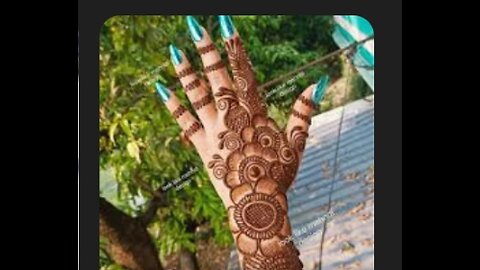 easy haand mehndi style vry simple unique