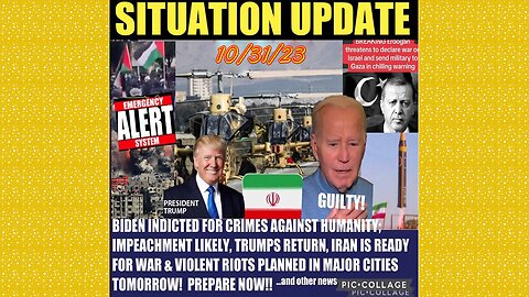SITUATION UPDATE 10/31/23 - Israel/Hamas War Update, Mk Ultra Activation/Nwo Army, Debt Clock Comms