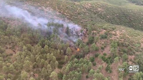 Two wildfires burning in Yavapai County