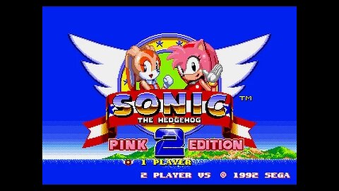 Sonic the Hedgehog 2-Pink Edition[Cream the Rabbit run]