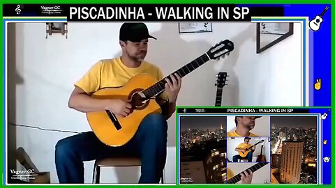 PISCADINHA - WALKING IN SP - Violão - Musica - Guitar - Music