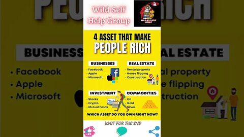 🔥4 assets that make people rich🔥#shorts🔥#wildselfhelpgroup🔥16 August 2022🔥