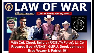 🛑LIVESTREAM🛑Riccardo Bosi, Guru, Derek Johnson on MILITARY OCCUPATION, Tribunals, LAW of WAR Manual!