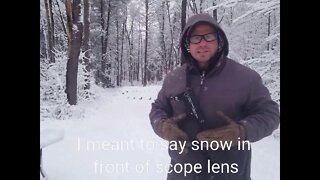 Low-Crawl exercise in Snow with AK-47