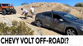 Chevy Volt Off Road Recovery! Black Eagle Mine Road, Joshua Tree National Park
