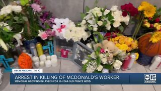 Memorial in place at Laveen McDonald's for 16-year-old who was shot, killed