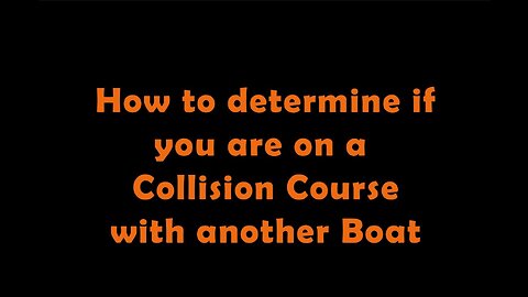 How to tell if you're on a collision course... for real !