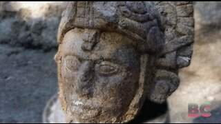 Archaeologists find strange Maya warrior statue with helmet shaped like snake