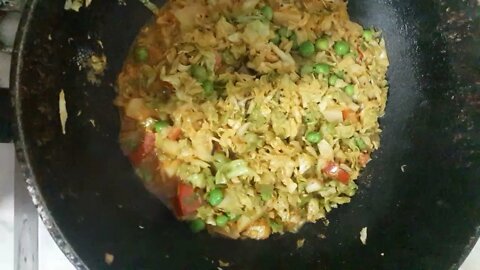 ZeNLP vegan recipes Cauliflower with green peas