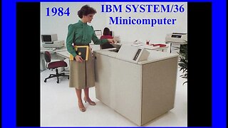 1984 Computer History: IBM System/36 Minicomputer promo, office automation, business, Rochester NY