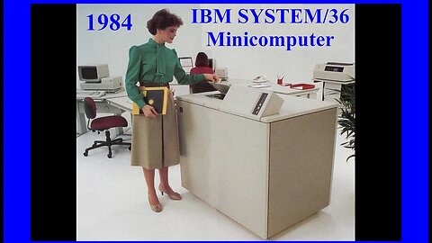 1984 Computer History: IBM System/36 Minicomputer promo, office automation, business, Rochester NY