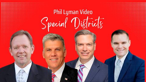 Phil Lyman Talks About Special Districts in Utah