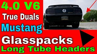 THE BEST SOUNDING 4.0 V6 MUSTANG ON YOUTUBE... YOU DECIDE!