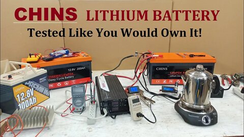 NEW 200 Amp Hour LiFePO4 lithium battery By CHINS the quality results are in