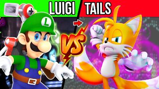 TAILS vs LUIGI 🔥 | Quem é o mais forte nos VIDEO GAMES ?!