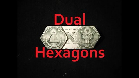 Origami Dual Hexagons | $1 | Money Origami | Paper Origami | My POV Folding | Dollar Design © #DrPhu