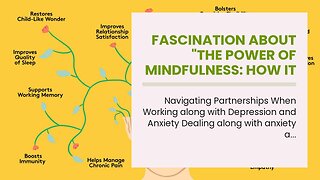 Fascination About "The Power of Mindfulness: How It Can Help with Depression and Anxiety"