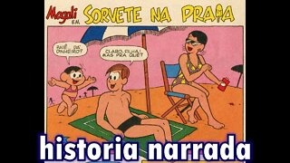 Magali em-Sorvete na praia | Gibis do Rapha