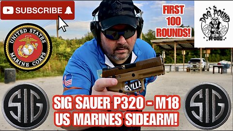 SIG SAUER P320-M18 9MM REVIEW! THE FIRST 100 ROUNDS!