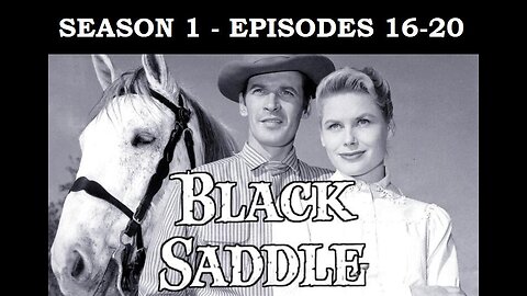 BLACK SADDLE Gunfighter Clay Culhane Turns to Being a Lawyer, Season 1, Eps 16-20 WESTERN TV SERIES