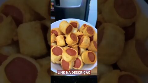 PETISCO DE SALSICHA COM MASSA DE PASTEL 🤩 | Receitas #Shorts