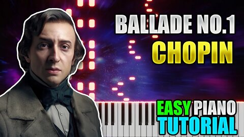 Ballade No 1 in G Minor - Chopin | Easy Piano Tutorial