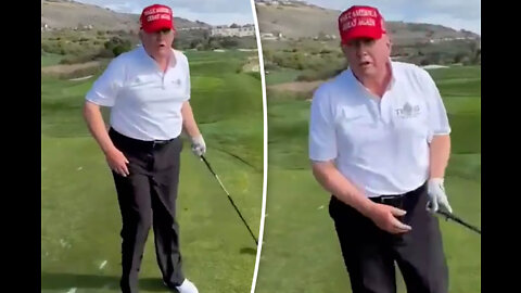 FORWARD: While playing a golf, President Trump says he’s the “45th and 47th” President of the USA.
