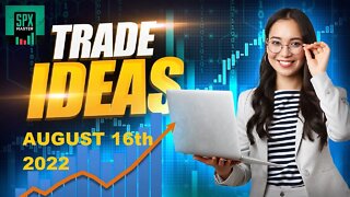 Trade Ideas for August 16th 2022 $BE $ETSY $LAC $PFE $STM Stock Options Trading