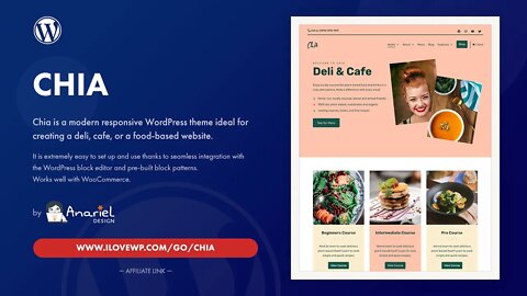 Chia - A Premium WordPress Theme for Restaurants, Cafes and Food Recipe Blogs