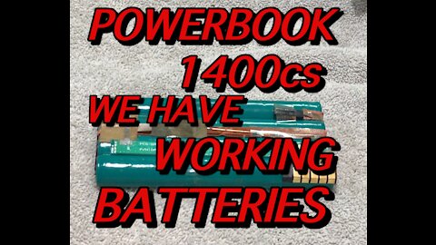 HOW TO REBUILD THE POWERBOOK 1400 BATTERIES WORKING NOW PART 6